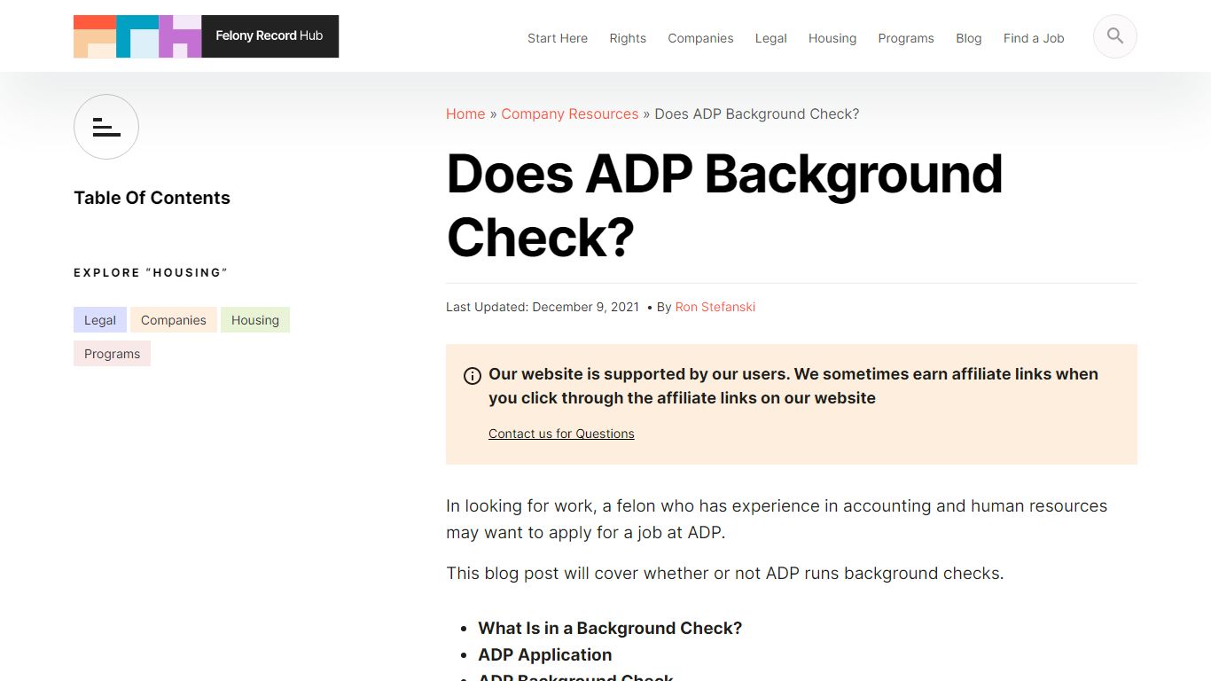 Does ADP Background Check? | Felony Record Hub
